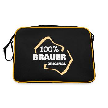 Brewer as a profession - Retro Bag - black/gold - Back