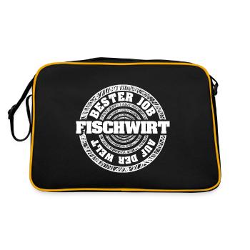 Métier de pêcheur - Sac Retro - noir/or - Dos