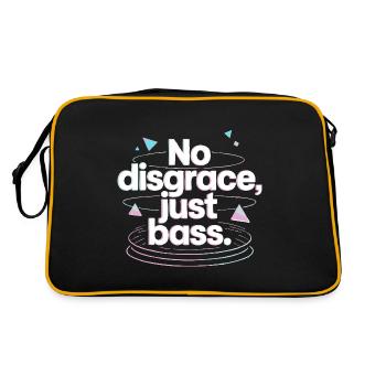 Keine Schande, nur Bass Retro - Retro Tasche - Schwarz/Gold - Hinten