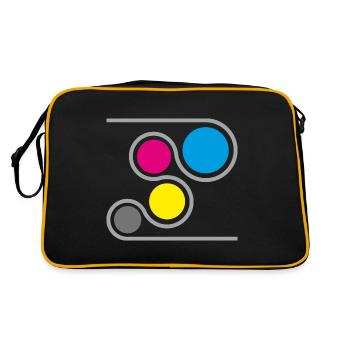 Printer CMYK Graphic - Retro Bag - black/gold - Back