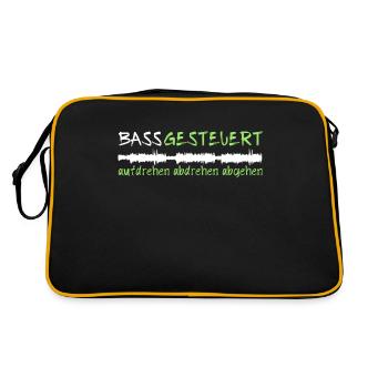 Thème de la fête de la musique DJ contrôlé par BASS pour célébrer - Sac Retro - noir/or - Dos