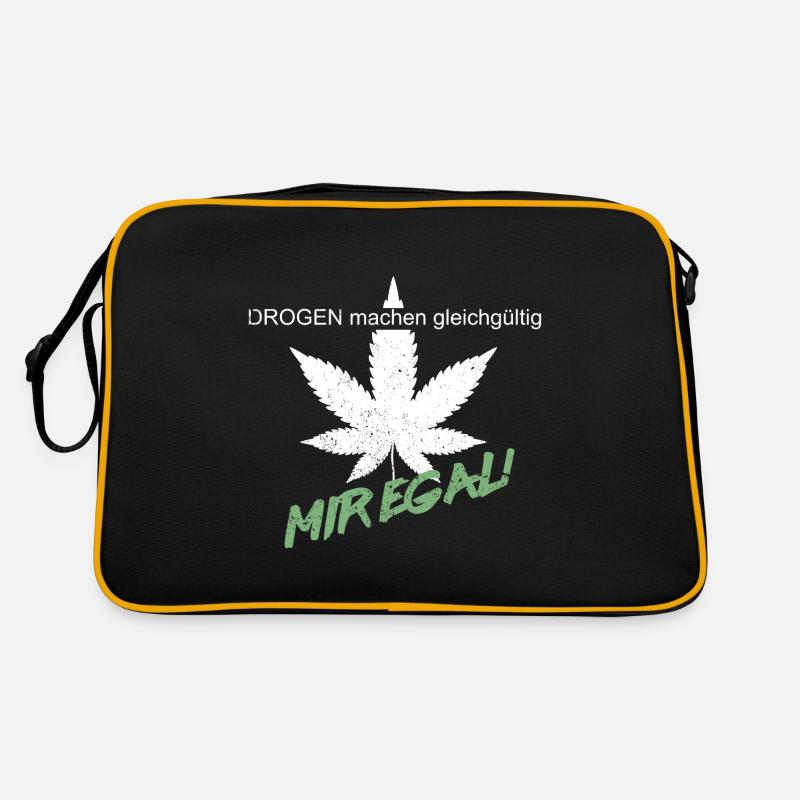 Drogen machen gleichgültig - Mir Egal Retro Tasche