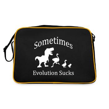 Sometimes Evolution Sucks - Sac Retro - noir/or - Dos