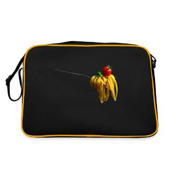 Italie Italien Cadeau Italien Italo Pâtes - Sac Retro - noir/or - Dos
