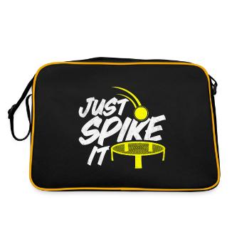 Roundnet Spike Ball Spikeball Fun - Retro Tasche - Schwarz/Gold - Hinten