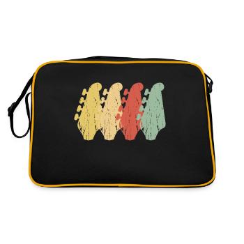 Manches de guitare basse électrique vintage - Sac Retro - noir/or - Dos