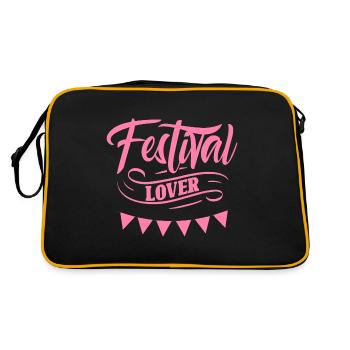 Festival lovers Festival-goers Festivals Music - Retro Bag - black/gold - Back