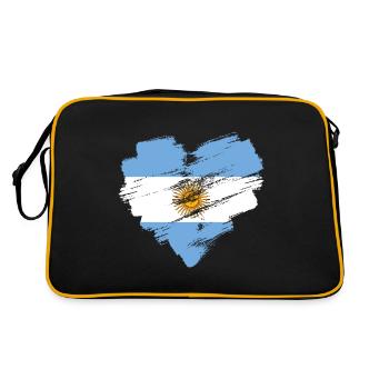 Argentinien - Retro Tasche - Schwarz/Gold - Hinten