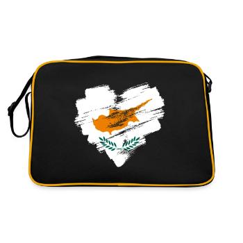 Zypern - Retro Tasche - Schwarz/Gold - Hinten