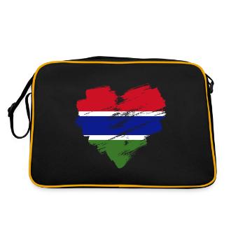 Gambie - Sac Retro - noir/or - Dos