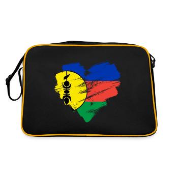Nouvelle-Calédonie - Sac Retro - noir/or - Dos