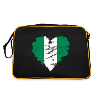 Nigéria - Sac Retro - noir/or - Dos