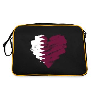 Qatar - Sac Retro - noir/or - Dos
