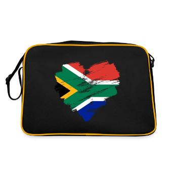 Afrique du Sud - Sac Retro - noir/or - Dos