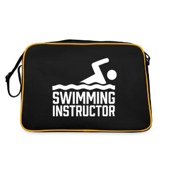Moniteur de natation Natation Entraîneur de natation Cours de natation - Sac Retro - noir/or - Dos