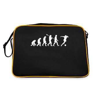 Football Evolution Gift Idea - Retro Bag - black/gold - Back