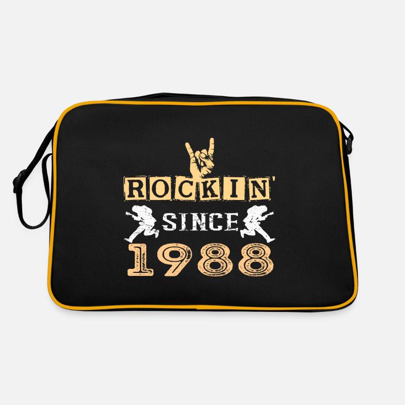 Rockin desde 1988 Classic Rock Cumpleaños Retro Bag
