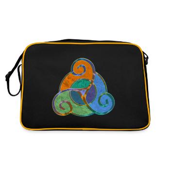 Triskele - Conception de symbole celtique 5 - Sac Retro - noir/or - Dos