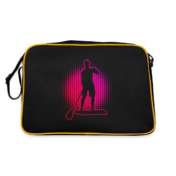 Sup Stand up Paddle Planche à pagaie Standup Paddle - Sac Retro - noir/or - Dos