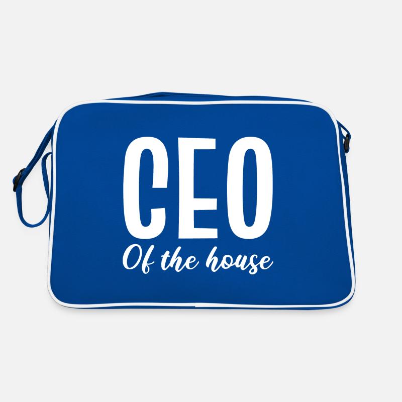CEO des Hauses. Liebende Mutter Geschenk Retro Tasche