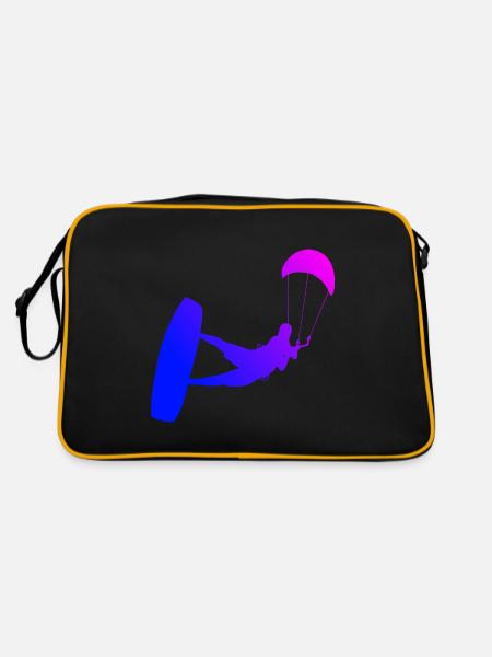Kitesurfer Kitesurfing Men's Kitesurfing - Retro Bag - black/gold - Back