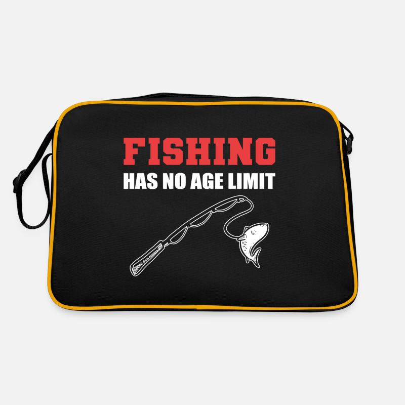 La pêche n’a pas d’âge de cadeau de capitaine de pêche Sac Retro