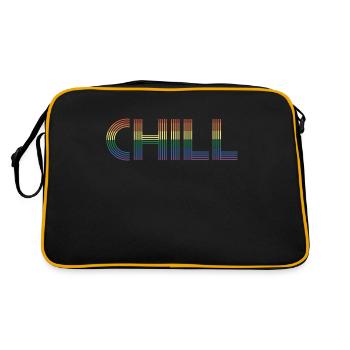 Chill - drapeau gay - chill lgbt - Sac Retro - noir/or - Dos