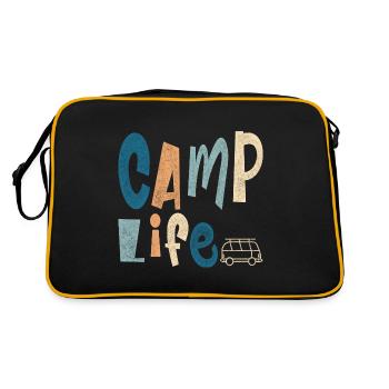 Camp Life - Retro Bag - black/gold - Back