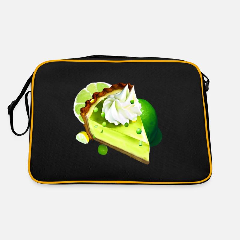 Gâteau à la lime Morceau Gâteau au citron vert Sac Retro
