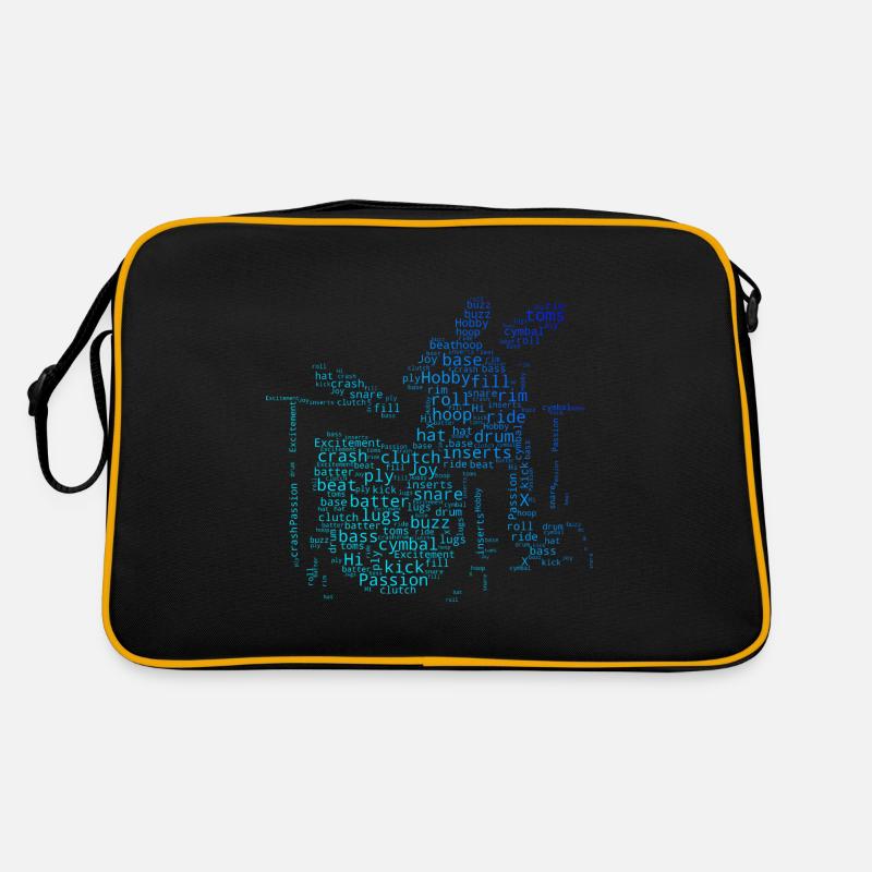 Drum Kit Drummer Batteur Homme Sac Retro