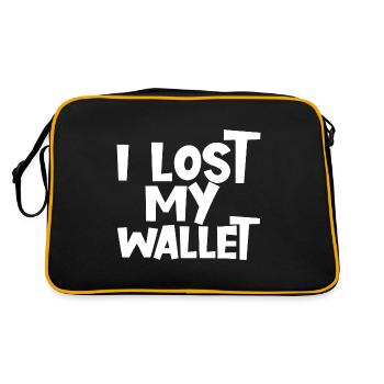 I Lost My Wallet - Retro Bag - black/gold - Back