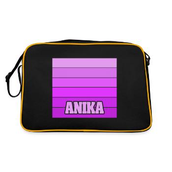 Gift for Anika - Retro Bag - black/gold - Back