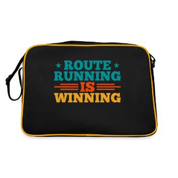Route Running Is Winning Wide Receiver - Retro Bag - black/gold - Back