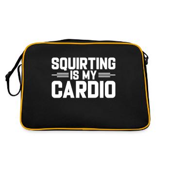 I Heart Squirters Adulte Blague J’Aime Éjaculer - Sac Retro - noir/or - Dos