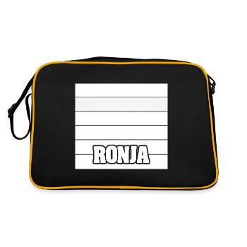 Nom de la femme Ronja - Sac Retro - noir/or - Dos