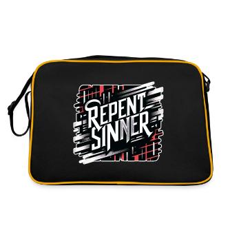 Repent Sinner 18 - Retro Bag - black/gold - Back
