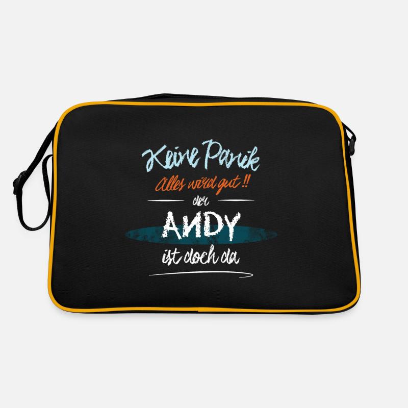 Andy - Keine Panik. Alles wird gut Retro Tasche