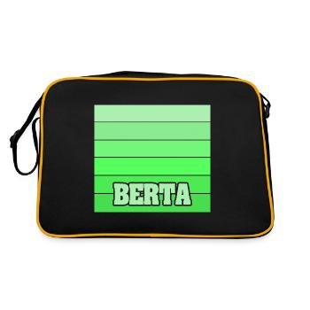 Cadeau pour Berta - Sac Retro - noir/or - Dos