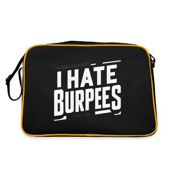 I Hate Burpees 7 - Retro Bag - black/gold - Back