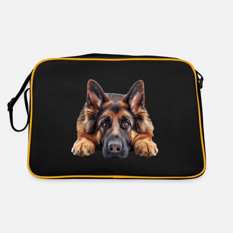 German Sheperd Retro Tasche