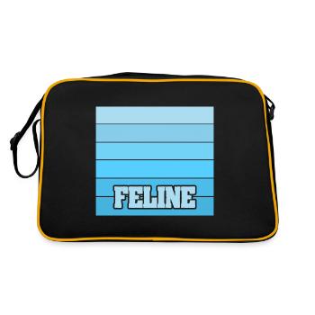 Nom de femme Félin - Sac Retro - noir/or - Dos