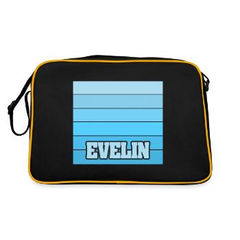Evelin comme nom de femme - Sac Retro - noir/or - Dos