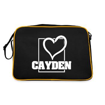 Mme Cayden - Sac Retro - noir/or - Dos