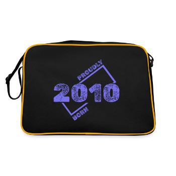 Né en 2010 - Sac Retro - noir/or - Dos