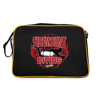 Sidemount Diving Plongée souterraine No Limit - Sac Retro - noir/or - Dos