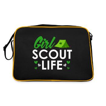 Scout Girl Life - Scouts Girl Scouts - Sac Retro - noir/or - Dos