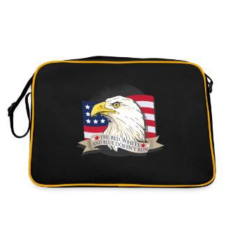 American Eagle USA - Retro Bag - black/gold - Back