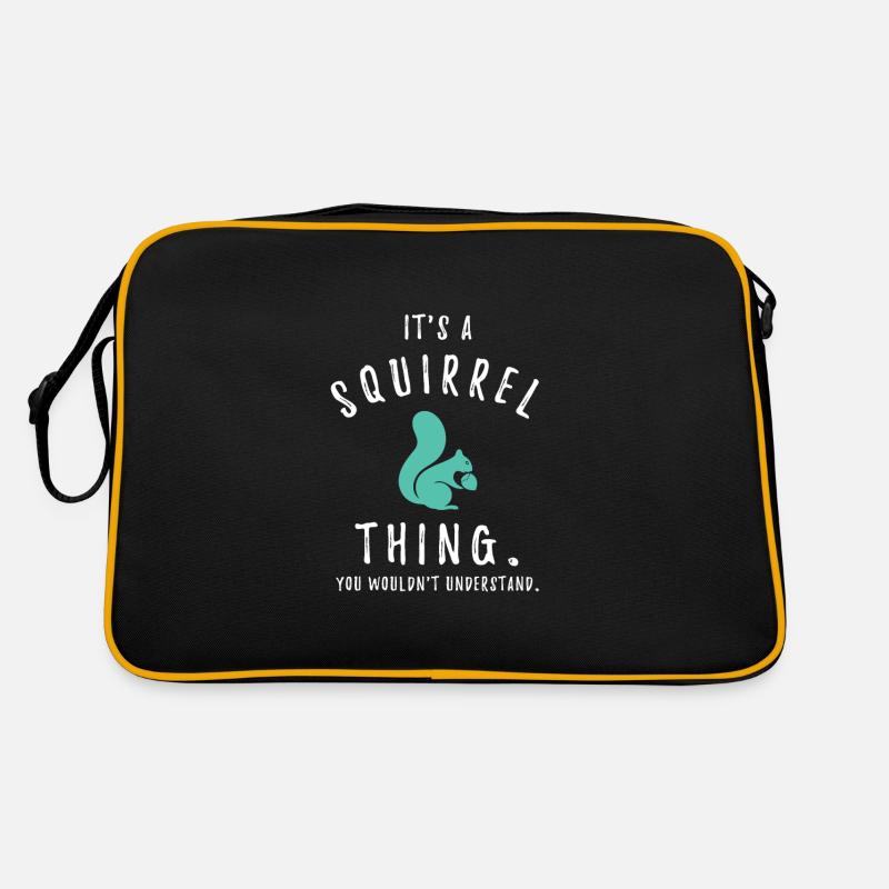 It's a squirrel thing süßes Eichhörnchen Tierliebe Retro Tasche
