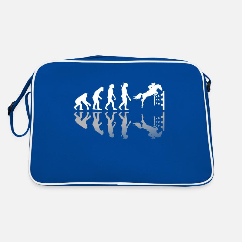 Evolution einer Reiterin Reitsport Geschenk Retro Tasche