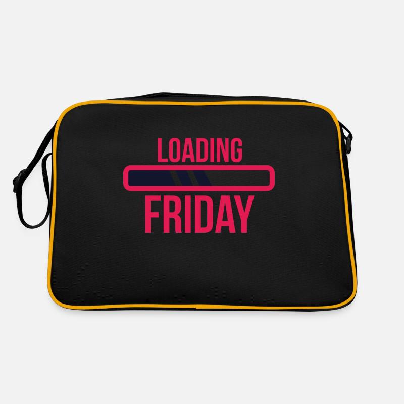 Friday Friday weekend celebrations party loading bar Retro Bag
